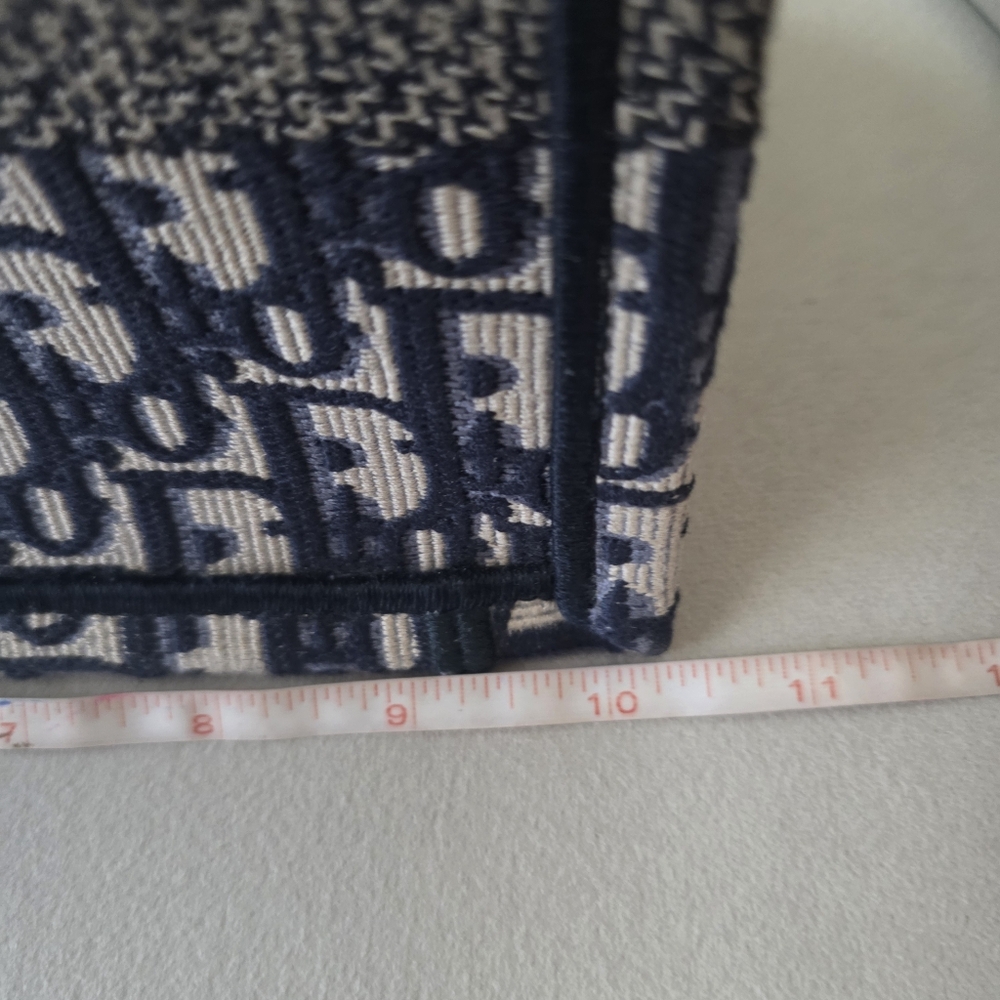 Christian Dior Oblique Book Tote Bag Blue Small - Picture 11 of 14